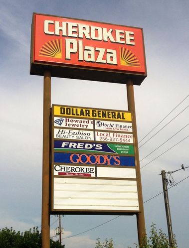 Cherokee Plaza: 750 Hwy 9, Centre, AL 35960